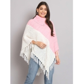 eWools.in Woollen Round Neck Women's Ponchos & Capes - Pink ( ) - None