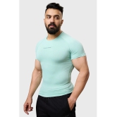 Fuaark Mint Green Polyester Slim Fit Mens Sports T-Shirt ( Pack of 1 ) - None