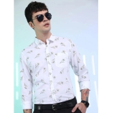 Ketch 100% Cotton Regular Fit Printed Full Sleeves Mens Casual Shirt - white ( Pack of 1 ) - None