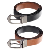 Loopa Black PU Formal Belt Pack of 1 - None