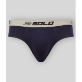 Solo - Blue Cotton Blend Mens Briefs ( Pack of 1 ) - 90