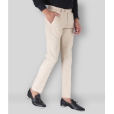 SREY - Cream Polycotton Slim - Fit Men's Trousers ( Pack of 2 ) - None