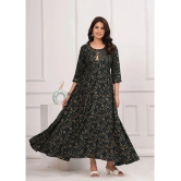 SIPET Rayon Printed Anarkali Womens Kurti - Green ( Pack of 1 ) - None