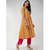 Pannkh - Yellow Polyester Womens Flared Kurti ( Pack of 1 ) - None