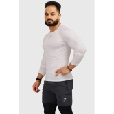 Fuaark - White Polyester Slim Fit Mens Compression T-Shirt ( Pack of 1 ) - None