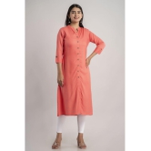 MAUKA - Pink Rayon Womens Straight Kurti ( Pack of 1 ) - 3XL