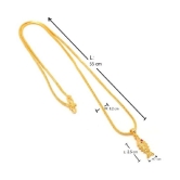 Jewar Mandi - Golden Pendant ( Pack of 1 ) - Golden