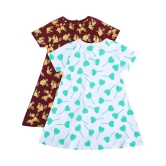 MINI KLUB Multi Cotton Baby Girl Dress ( Pack of 2 ) - None