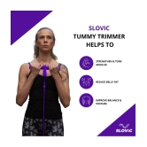 SLOVIC Tummy Trimmer | Ab Workout | for Men & Women | Strengthens & Tones Stomach Muscles | Waist Exercise & Muscle Toning | Purple (2 Tube) | 3 Years Warrantyâ?¦ - Single Spring