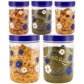 PearlPet - Blue Polyproplene Food Container ( Pack of 5 ) - Blue