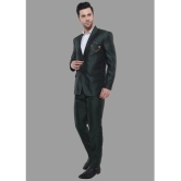 DKGF Fashion - Green Polyester Regular Fit Mens 2 Piece Suit ( Pack of 1 ) - None