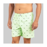 Supersquad Pack of 1 Cotton Mens Boxer- ( Light Green ) - None