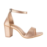 Shoetopia - Gold Women''s Sandal Heels - None