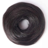 RefynHair Bun Scrunchie | High Density Human Hair Bun Extension | Medium Brown