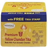 AASTHA YELLOW CHANDAN GEELA TIKA - 60 G