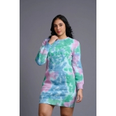 Go Devil in Multi Tye Dye Sweatdress for Women M