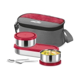 Milton Master Stainless Steel Lunch Box, Red