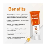 VI-JOHN Herbals Sun Defense Sunscreen SPF 50 PA+++ Broad Spectrum With Hyaluronic & Vitamin C 100ml