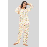 Women Full Sleeves Knit Cotton Pyjama Set-4XL