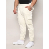 Pale Yellow Cargo Trousers Yellow 42