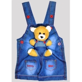 Wise Guys - Red & Blue Denim Baby Boy,Baby Girl Dungaree Sets ( Pack of 1 ) - None