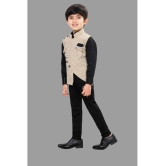 DKGF Fashion - Beige Cotton Blend Boys Shirt & Jeans ( Pack of 1 ) - None