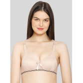 ILRASO - Beige Cotton Blend Lightly Padded Women's Plunge Bra ( Pack of 1 ) - None