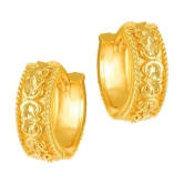 VIVASTRI Golden Clip-Ons Earrings ( Pack of 1 ) - Golden