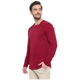 Glito - Maroon Cotton Blend Regular Fit Mens T-Shirt ( Pack of 1 ) - None