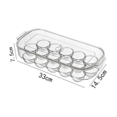 SHARUJA EggSafe Elite 16 Acrylic Transparent Egg Container ( Set of 1 ) - Transparent