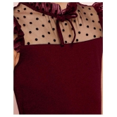 Addyvero - Maroon Cotton Blend Girls Bodycon Dress ( Pack of 1 ) - None