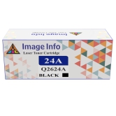 ImageInfo 24A Black Toner Cartridge for HP Q2624A Compatible.-BLACK