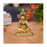 TINUMS Brass Lord Ganesha Idol ( 18 cm )