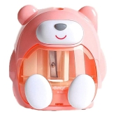 FunBlast Electric Pencil Sharpener â?? Battery Operated Pencil Sharpener for Kids, Sharpeners for School Supply and Office (Pink)