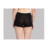 Tkeshto - Black Cotton Lycra Solid Women's Boy Shorts ( Pack of 2 ) - None