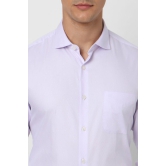 Men Lilac Slim Fit Formal Full Sleeves Formal Shirt