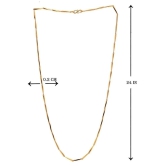 Jewar Mandi - Gold Plated Chain ( Pack of 1 ) - Golden