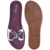 Shoetopia Maroon Womens Flats - None