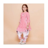 Arshia Fashions Pink Rayon Girls Patiala Kurta Set ( Pack of 1 ) - None