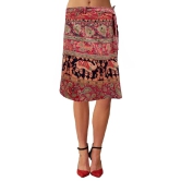 Sttoffa Red Cotton Skirts - Free Size