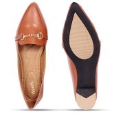 Women Ballerina Shoes TAN