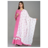 Lee Moda - Pink Straight Rayon Women's Stitched Salwar Suit ( Pack of 1 ) - XXL