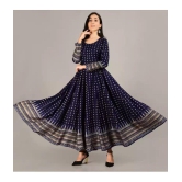 SIPET - Blue Rayon Women''s Anarkali Kurti ( Pack of 1 ) - None