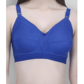 Elina Pack of 1 Cotton Non Padded Womens T-Shirt Bra ( Blue ) - None