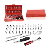 HOMETALES 45Pcs Multi-Utility Wrench Socket Screwdriver Set For Car/Motorcycle & Home Repairing Tool Kit