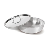 Milton Pro Cook Triply Stainless Steel Tasla with Lid, 20 cm / 1.6 Litre