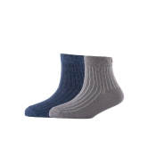 Men Pack Of 2 Striped Cotton Ankle Length Socks