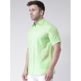 KLOSET By RIAG 100% Cotton Regular Fit Solids Half Sleeves Men's Casual Shirt - Fluorescent Green ( Pack of 1 ) - None