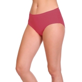 Sona Comfortable 1400 Cotton Plain Inner Elastic Hipster Plus Size Maroon Panties-XL / Maroon