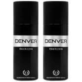 Denver Black Code Deodorant Spray for Men- 150ML Each (Pack of 2)